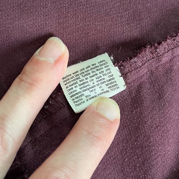 St. John's Bay Corduroy Button Up Jacket, Sz Large, Purple-Burgundy-Maroon Color - Picture 9 of 9